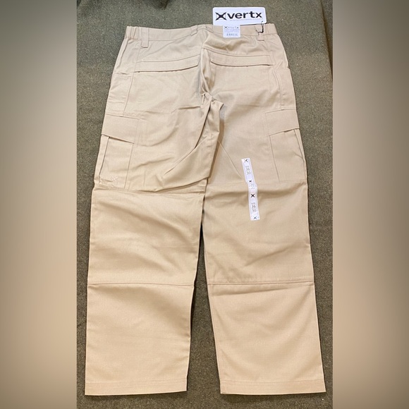 NEW Vertx Tac Pant, Men’s 36 Waist 30 Inseam,Desert Tan,65% Polyester 35% Cotton - Picture 2 of 6